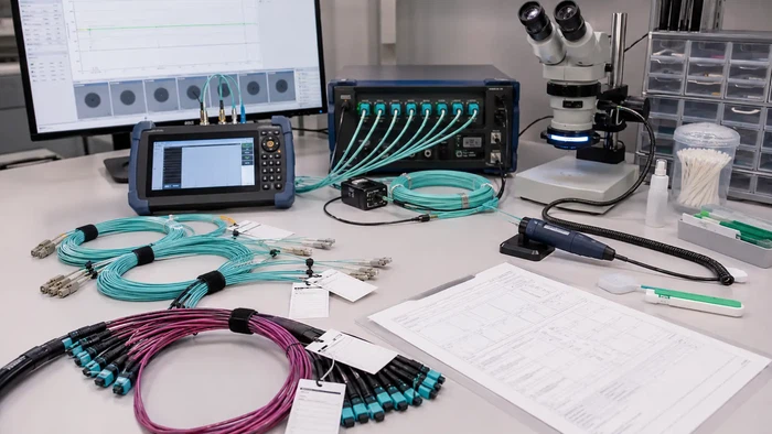 Multimode fiber cable testing and quality inspection Multimode fiber cable testing and quality inspection