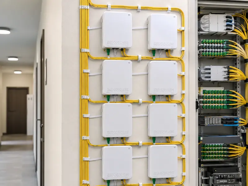 Fiber termination box for FTTH rollout Fiber termination box for FTTH rollout